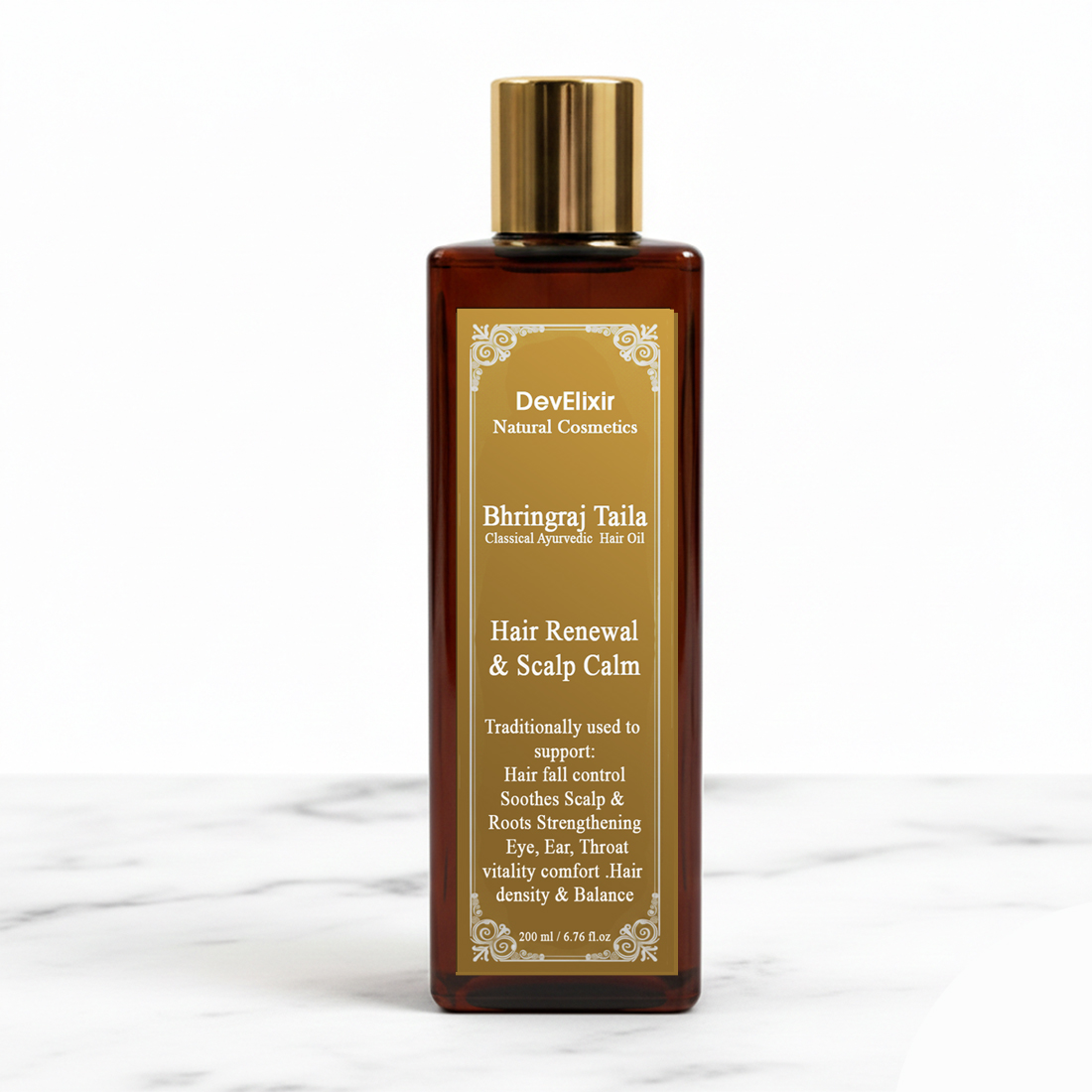 Bhringraj Tailam – Ayurvedic Hair Oil for Hair Fall, Crown Strength & Sensory Health