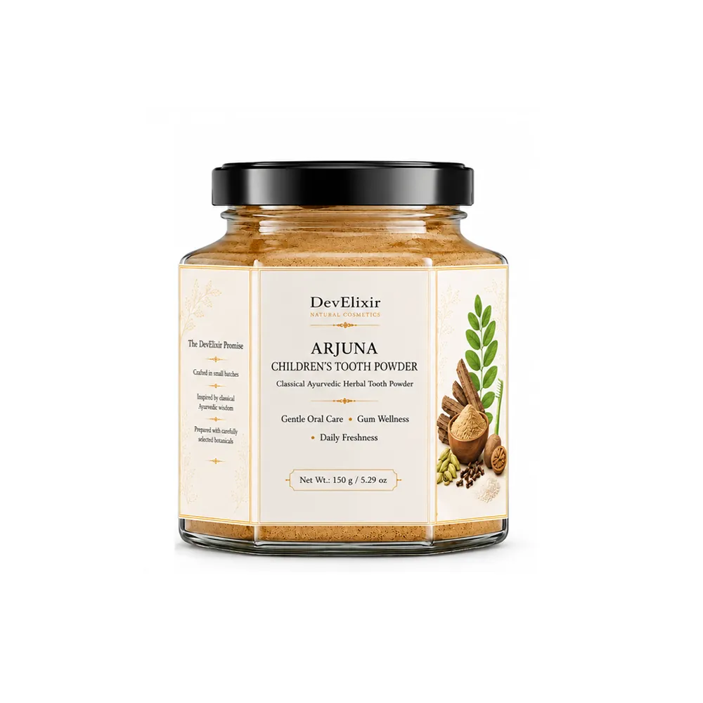 Arjuna Children's Tooth Powder 150 gm - Classical Ayurvedic Children's Oral Wellness Ritual