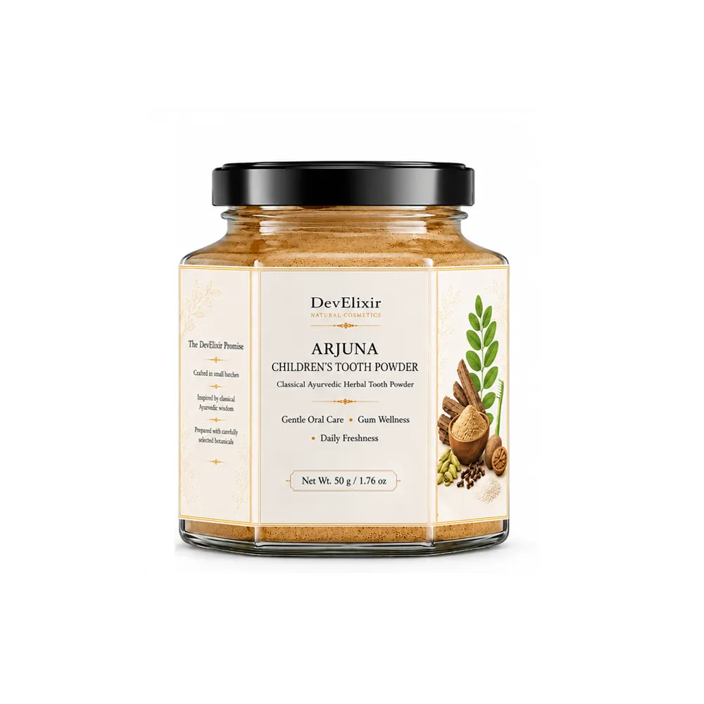 Arjuna Children's Tooth Powder 50 gm - Classical Ayurvedic Children's Oral Wellness Ritual