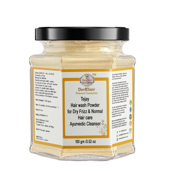 Shikakai Hair Wash Powder | Deep Cleanser Strong & Healthy Hair | 21 Ayurvedic Herbs Tejay